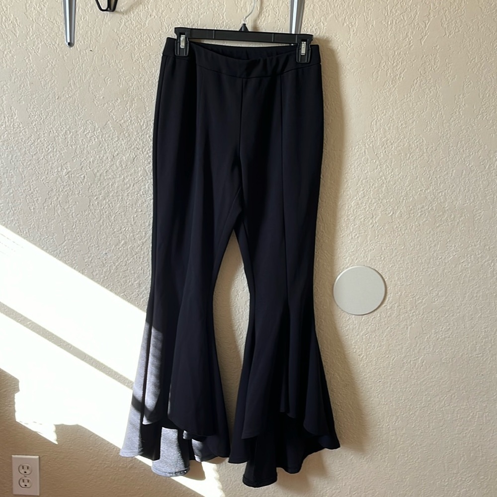 Bell bottom black slacks